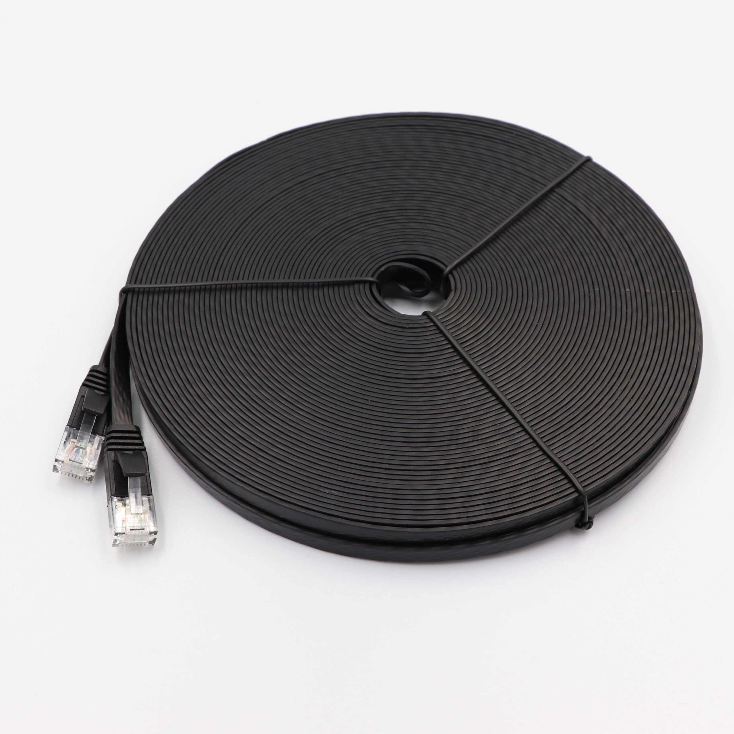 Cat6 Flat Ethernet Cable - 6x1.4mm Ultra-Slim UTP Network Patch Cord with Customizable Molds, Colors, and Lengths Image 4 Under-Carpet Installation of Cat6 Flat Ethernet Cable 6x1.4mm