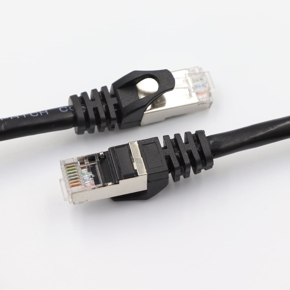 Cat5e Shielded Ethernet Patch Cable - 1Gbps 100MHz FTP Round Network Cord with Customizable Molds, Colors, and Lengths Image 4 Internal Shielding Structure of Cat5e FTP Shielded Twisted Pair Cable