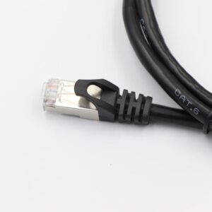 Cat5e Shielded Ethernet Patch Cable 1Gbps FTP High-Speed Round Cord