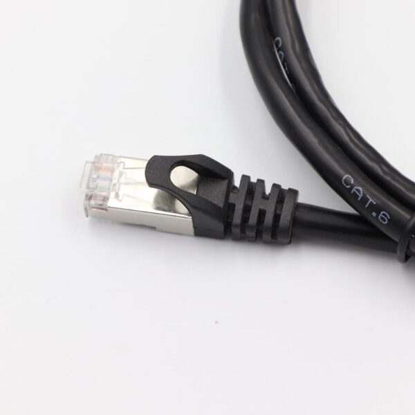 Cat5e Shielded Ethernet Patch Cable 1Gbps FTP High-Speed Round Cord