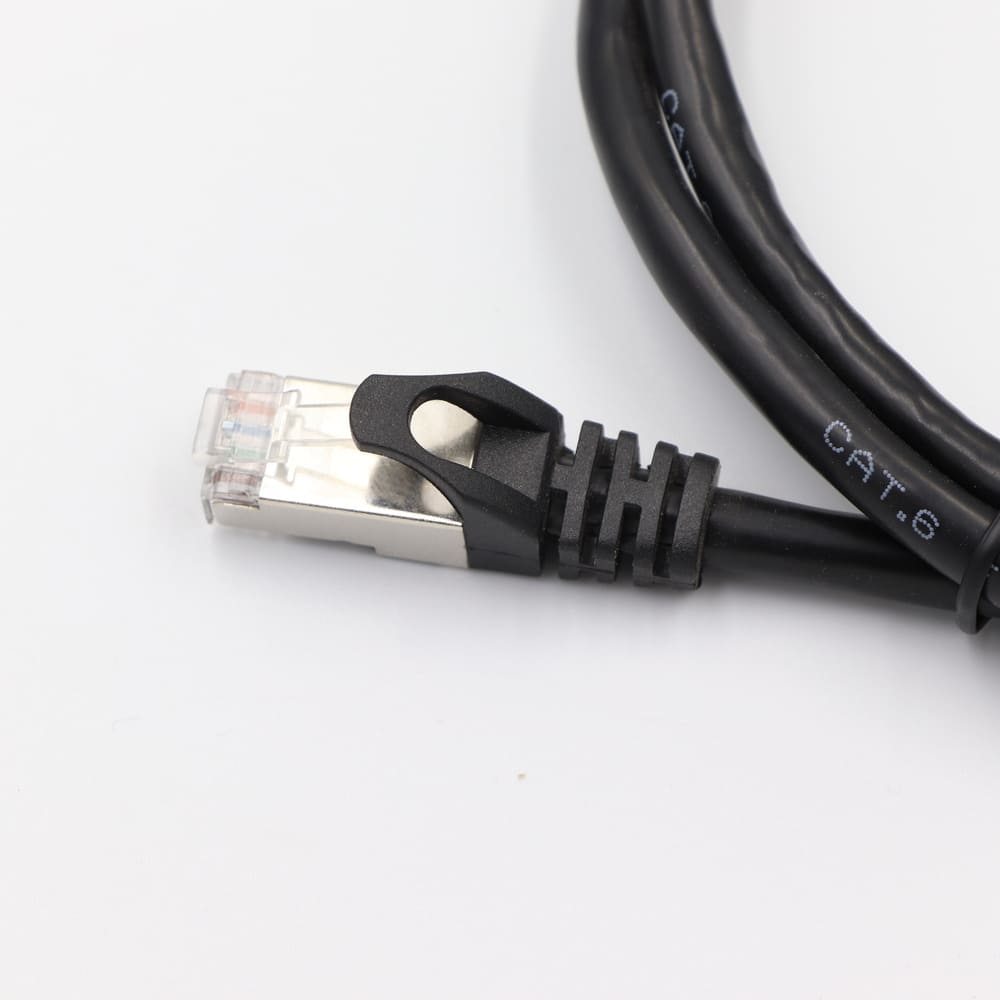 Cat5e Shielded Ethernet Patch Cable 1Gbps FTP High-Speed Round Cord