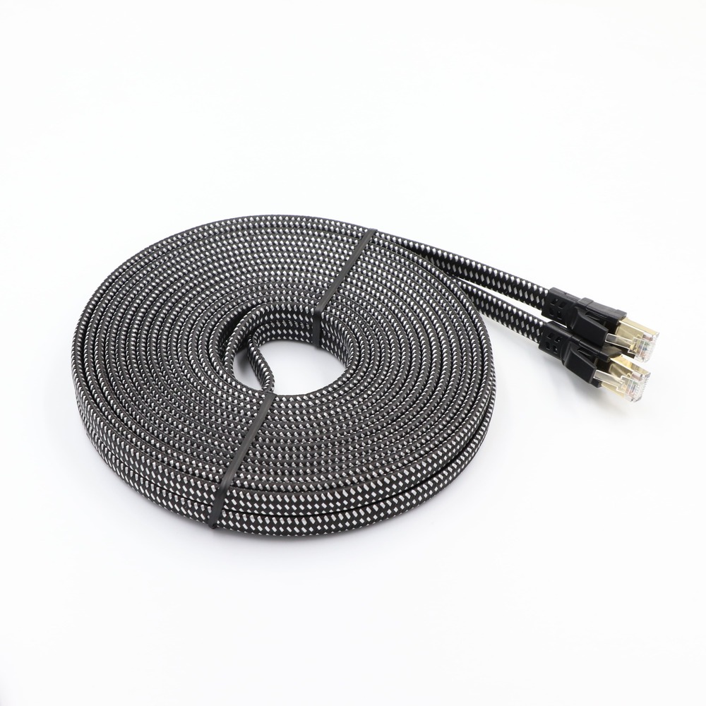 Cat8 Flat Ethernet Cable 40Gbps High Speed Network Patch Cord