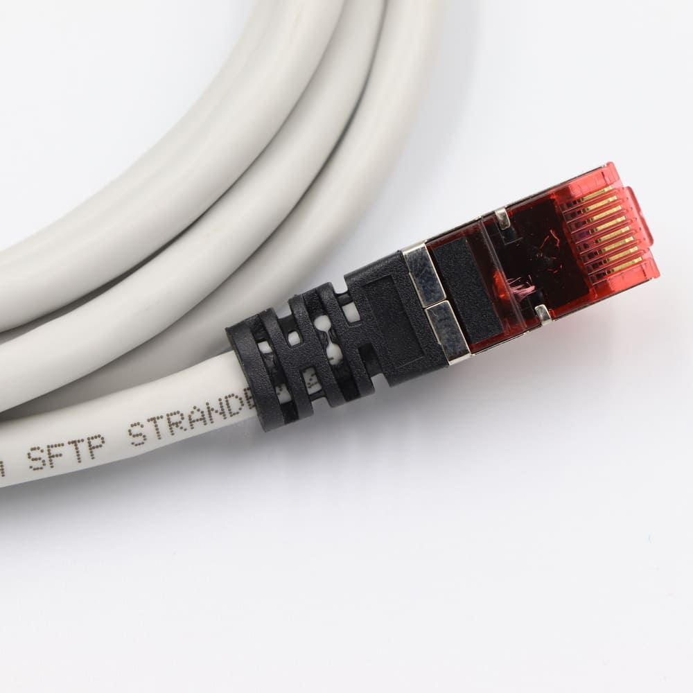 Cat6A Ethernet Patch Cable - 10Gbps 500MHz S/FTP Shielded Round Network Cord with Customizable Molds, Colors, and Lengths Image 6 Custom Length Cat6A Ethernet Patch Cable for Professional Networking