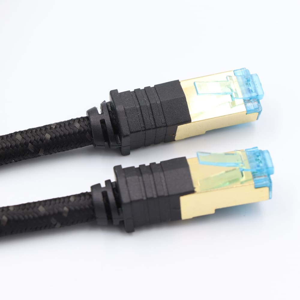 Cat7 Shielded Ethernet Patch Cable - 10Gbps 600MHz S-FTP Round Network Cord with Customizable Molds, Colors, and Lengths Image 9 OEM ODM Custom Branding for Cat7 Shielded Network Cables