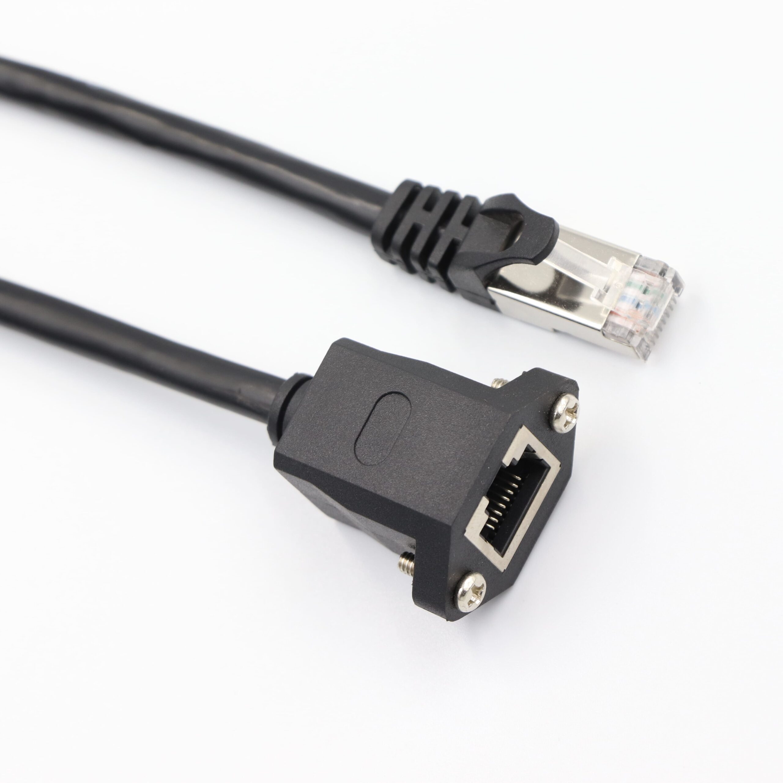 Cat6 Shielded Ethernet Extension Cable - 1Gbps 250MHz Male to Female STP Round Network Cord with Customizable Molds, Colors, and Lengths Image 4 Multiple Color Options for Cat6 Male to Female Network Cables