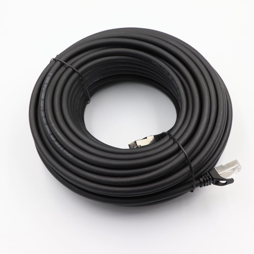Cat7 Shielded Ethernet Patch Cable - 10Gbps 600MHz S-FTP Round Network Cord with Customizable Molds, Colors, and Lengths Image 8 Oxygen-Free Copper Conductors inside Cat7 Shielded Patch Cord