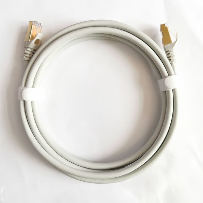 Cat7 Shielded Ethernet Patch Cable - 10Gbps 600MHz S-FTP Round Network Cord with Customizable Molds, Colors, and Lengths Image 7 Flexible PVC Jacket of Cat7 Shielded Round Ethernet Cable