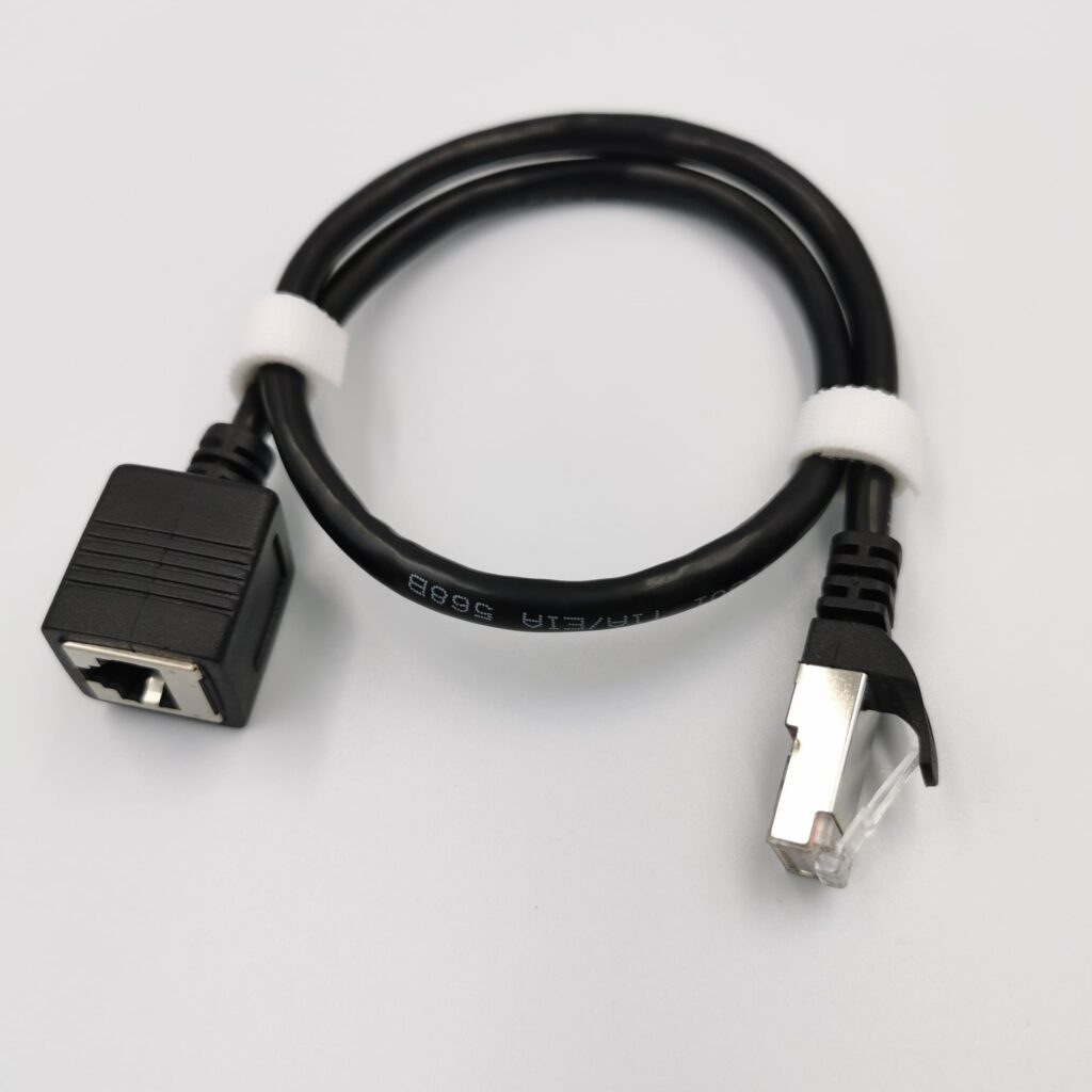 Cat6 Shielded Ethernet Extension Cable Male to Female Round Cord