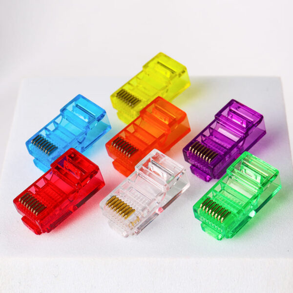 Cat5e Colorful UTP RJ45 Modular Plug 8P8C Gold-Plated