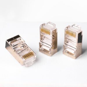 Cat5e Shielded RJ45 Connector STP 8P8C Gold-Plated Plug