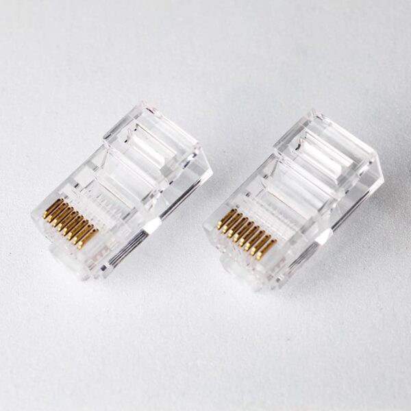 Cat5e UTP RJ45 Modular Plug 8P8C Clear Unshielded Connector