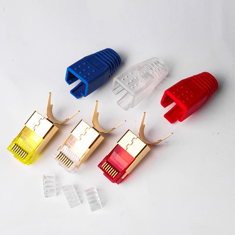 Cat7 Shielded RJ45 Connector 1.5mm with Full-Wrap Gold Shielding