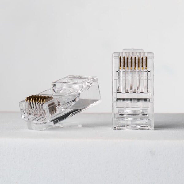 Cat6 Unshielded Pass-Through RJ45 Connector Staggered 8P8C UTP Modular Plug