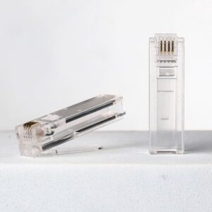 6P4C RJ11 Extended Modular Plug with Long Body Design for Easy Grip