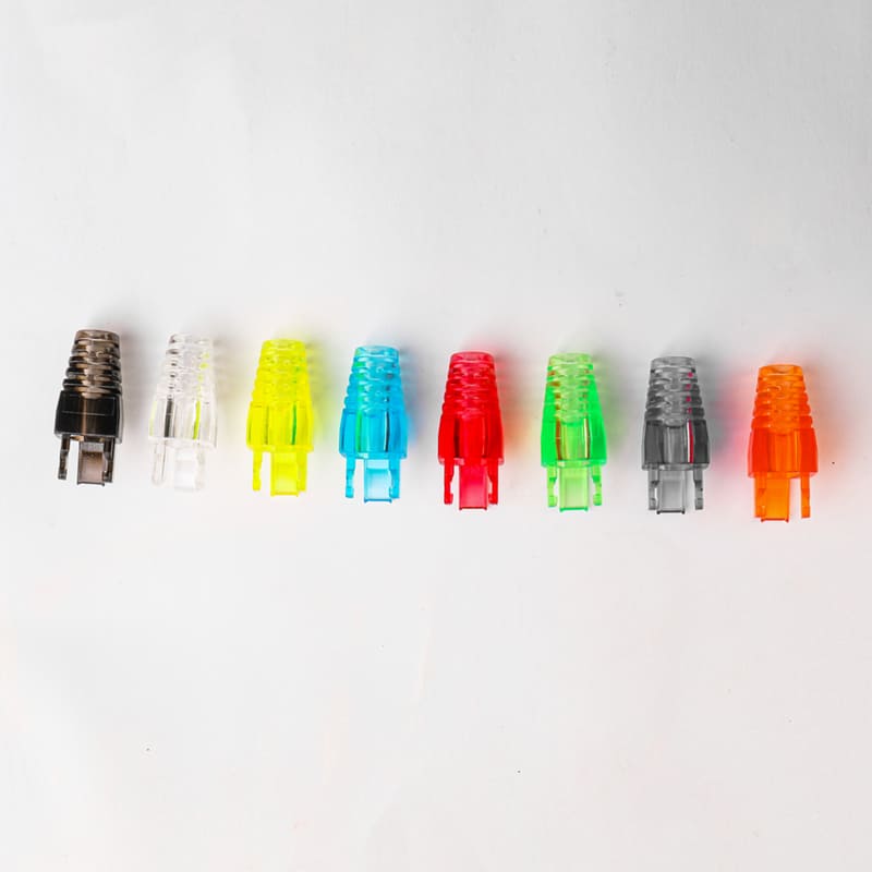 Embedded Cat6 modular plug boot multi-color collection