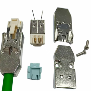 Industrial German-Style 4+2 Field-Assembly RJ45 Zinc Alloy Shielded Connector (PROFINET / Industrial Ethernet)